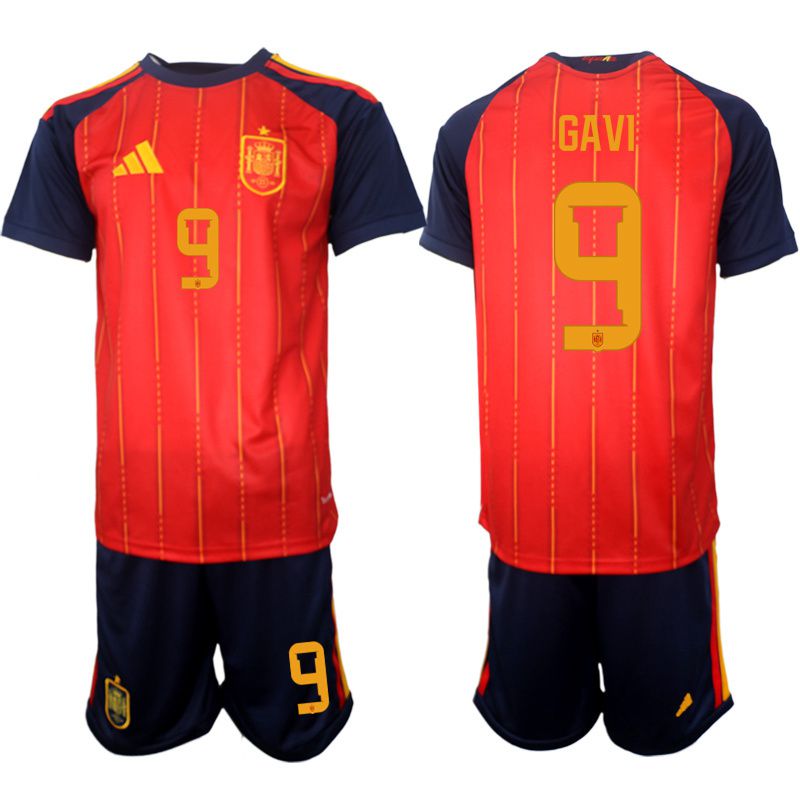 Men 2026 World Cup National Team Spain home red #9 Soccer Jersey 01